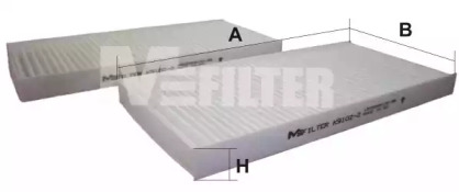Фильтр воздуха салона MFILTER K 9102-2